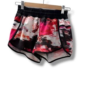 Lululemon Tracker Shorts Women's 6 Multicolor 3.5" Inseam Zip‎ Pocket Athletic